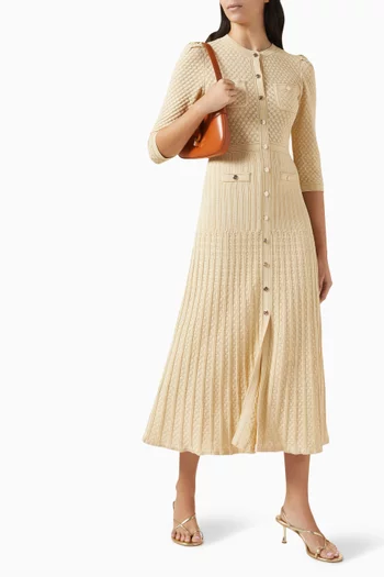 Ramia Midi Dress in Lurex-blend Knit
