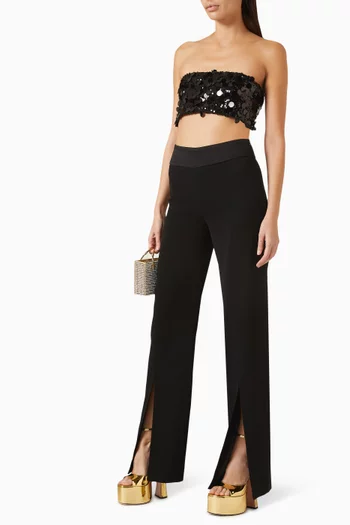 Tube Top in Mirrored Sequins