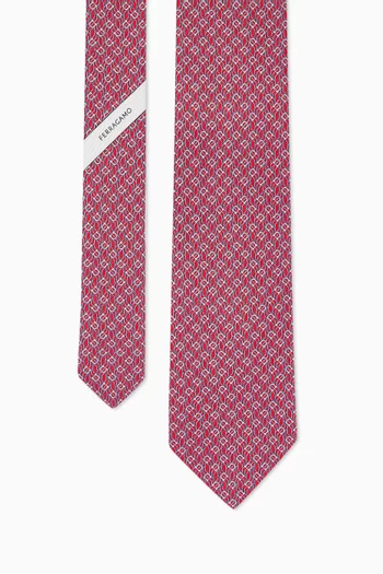 ربطة عنق بنقشة تيترس حرير