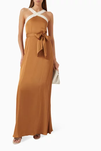 فستان سولانج طويل فيسكوز