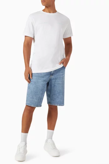 Regular Shorts in Cotton-denim