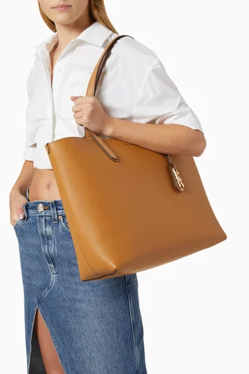 Extra Large Eliza Reversible Tote Bag in Pebbled Leather