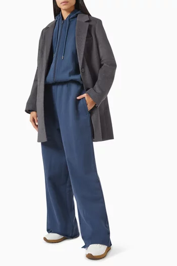 Wide-leg Pants in French-terry