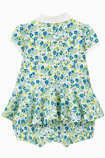 Printed Floral Romper in Cotton