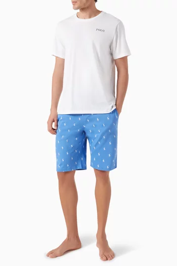 All-over Pony Shorts in Cotton