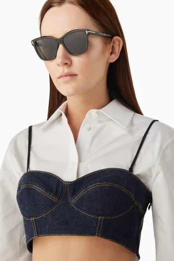 Lucia Polarized Sunglasses in Plastic