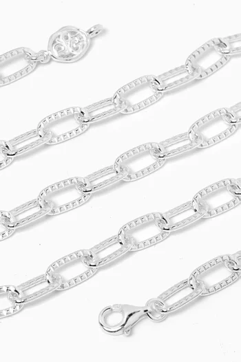 Groove Chain Necklace in Sterling Silver