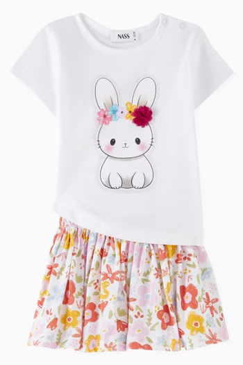 Flower Crown Bunny T-shirt