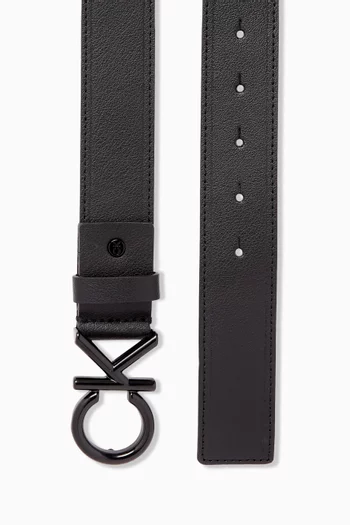 Logo Belt in Leather