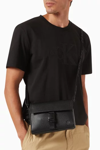 Ultralight Slim Flap Bag in Faux Leather