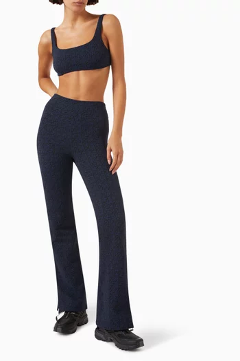 Martiza Florence Flare Pants in Stretch Jacquard