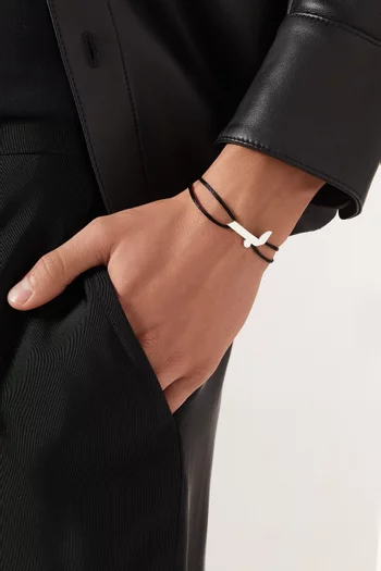 Arabic Letter 'Baa' Bracelet in Sterling Silver