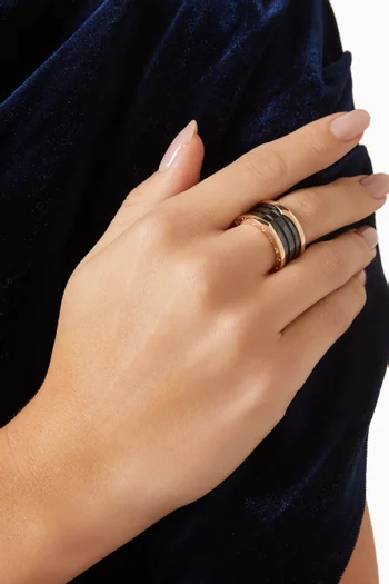 B.zero1 Four-band Ring in 18kt Rose Gold