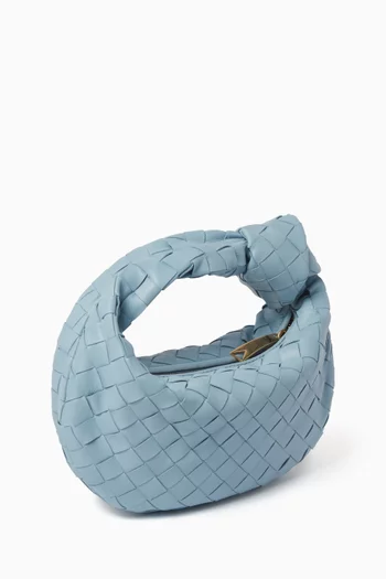 Mini Jodie Top-handle Bag in Intrecciato Leather
