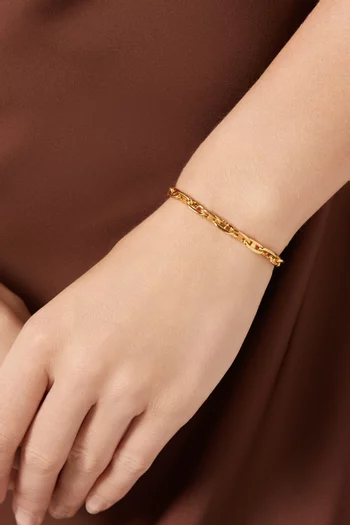 Mariner Chain Bracelet in 18kt Recycled Gold Plated Brass