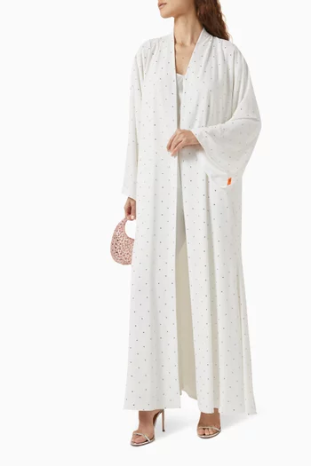 Glam Embellished Flared Abaya