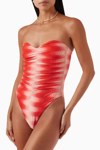 لباس سباحة قطعة واحدة بينيلوب نايلون مطاطي