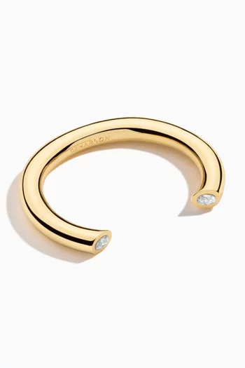 Miley Cuff Bracelet in 12kt Gold-plated Brass