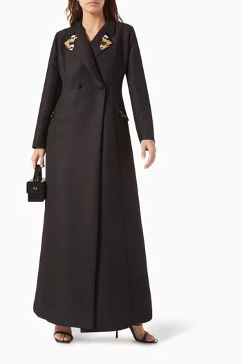 Blazer-style Embellished Abaya