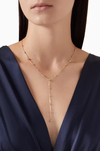 Enishi Lariat Diamond Necklace in 18kt Yellow Gold