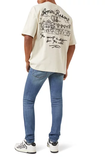 Amiri Spirit Oversized T-shirt in Cotton