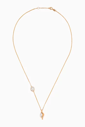 Kiku Glow Pearl Necklace in 18k Gold