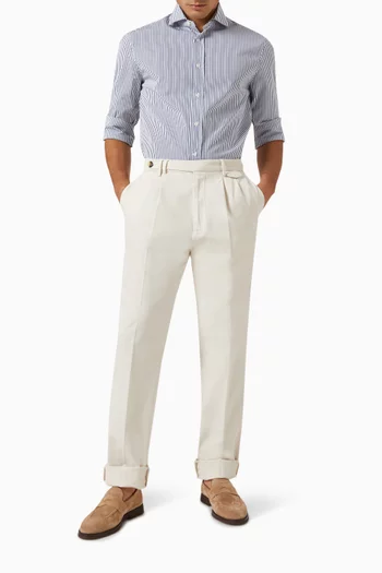 Tapered Pants in Cotton