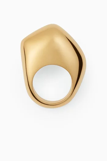 Fin Ring in 18kt Gold-plated Sterling Silver