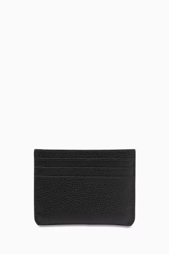 Logo Card Holder in Leather