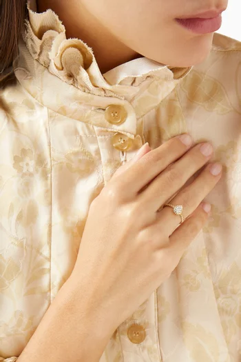 Serpent Bohème XS Motif Diamond Ring in 18kt Gold