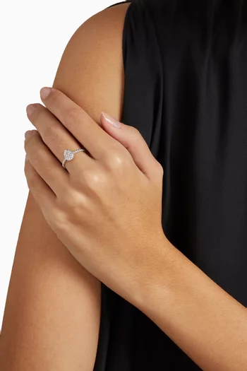 خاتم سيربنت بوهيم مرصع بالماس ذهب أبيض عيار 18 مقاس XS