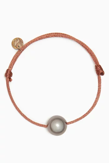 Multi-coloured Pearl & RW Charm Bracelet