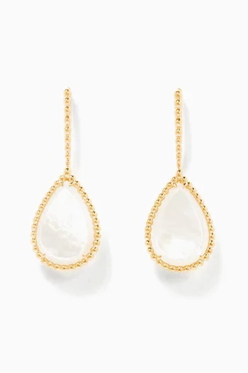 Yellow-Gold Serpent Bohème Sleeper Mother-Of-Pearl Earrings