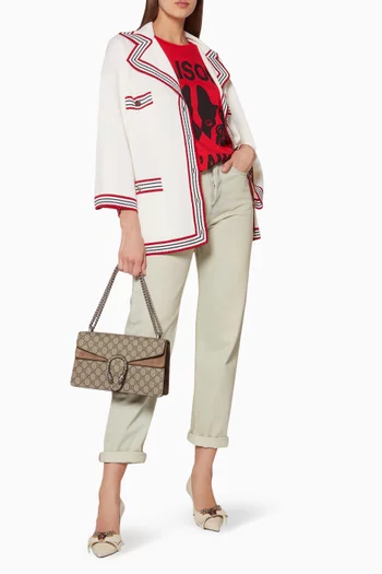 Beige Small Dionysus GG Shoulder Bag  