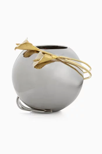 Calla Lily Rose Bowl Vase 