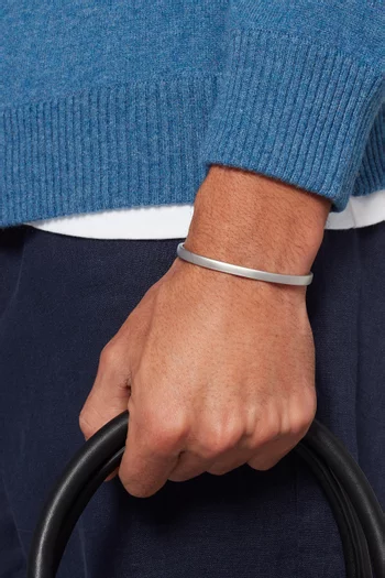 سوار فضة إسترلينية غير لامع