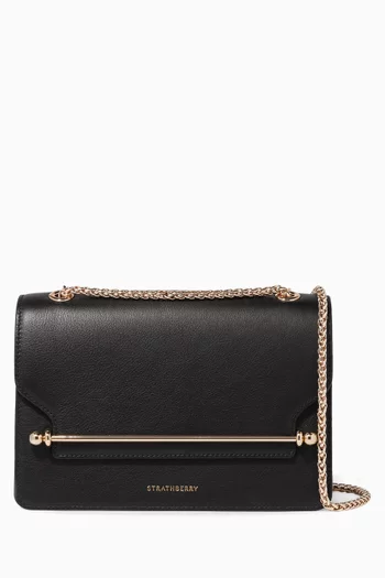 Black East/West Cross-Body Bag