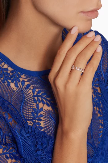 Avenues Index Diamond Ring in 18kt White Gold  