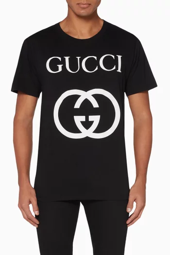 Interlocking G Logo Cotton T-Shirt 