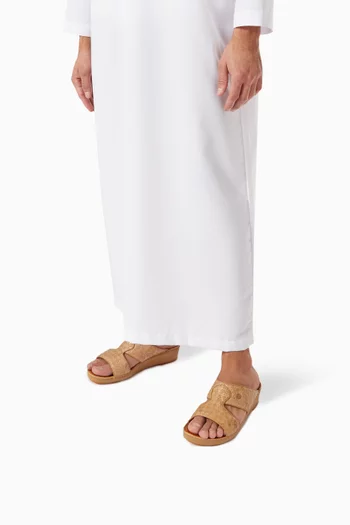 حذاء مفتوح بينينسولا تريس جلد أفعى الكارونغ