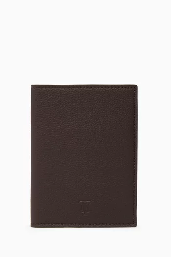 Grain Leather Passport Cover  