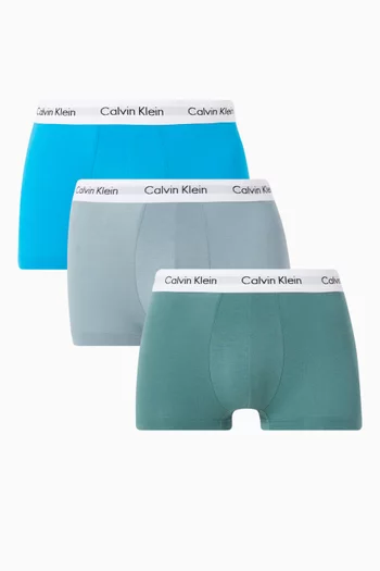 طقم بوكسر بخصر منخفض جيرسيه، 3 قطع