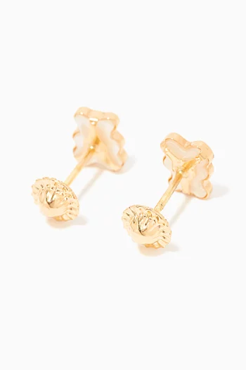 Bear Diamond Stud Earrings