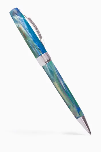 قلم حبر جاف بتصميم لوحة حقل قمح وسحب رعدية لفان جوخ
