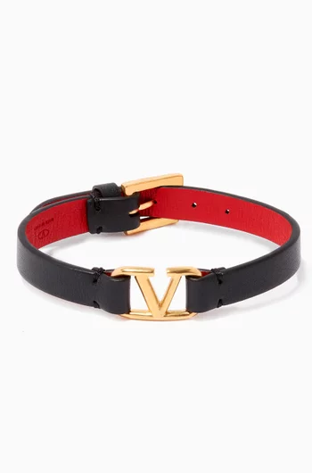 Valentino Garavani VLOGO Bracelet in Calfskin    