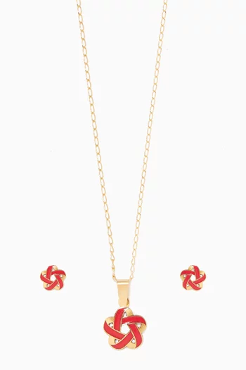 Geometric Flower Gold Set    