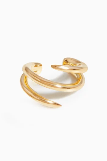 Claw Lacuna Single Ear Cuff in 18kt Gold Vermeil Plated Silver