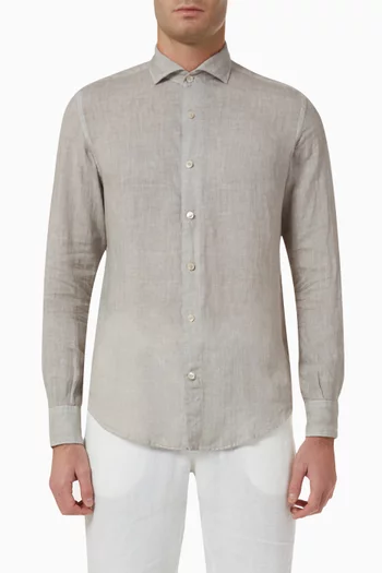 Solid Shirt in Linen    