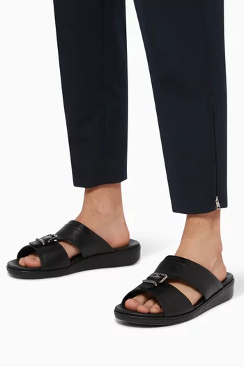 Saffiano Leather Sandals