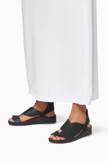 حذاء مفتوح نجدي جلد غزال